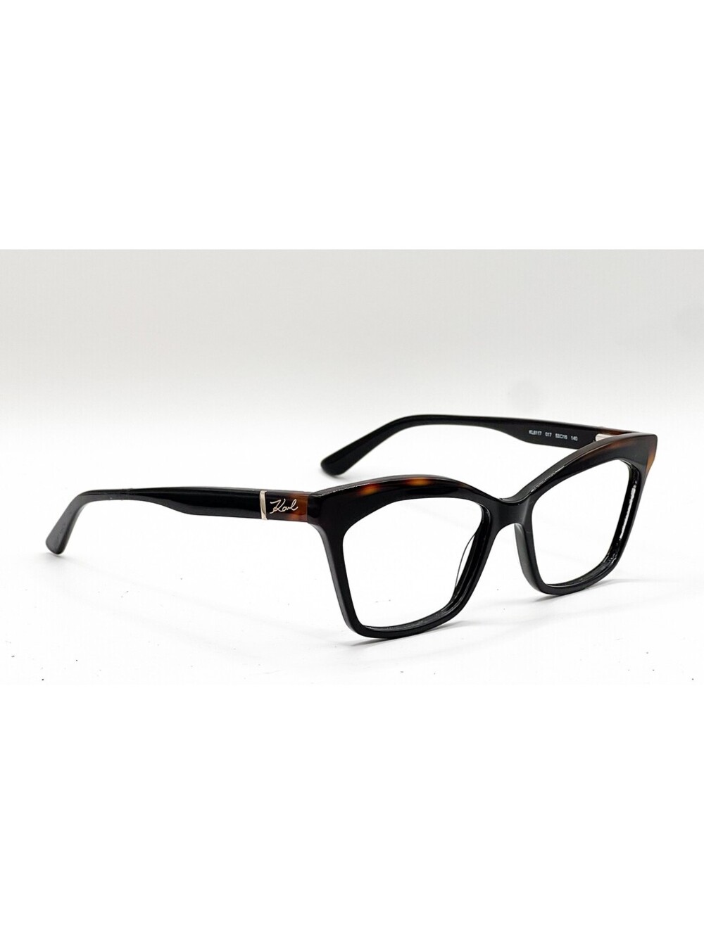 Karl Lagerfeld Kl6117 017 Black Havana Gold Authentic Eyeglass Frames 53-16 - Picture 4 of 5